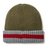 Sealskinz Holkham Waterproof Cold Weather Striped Roll Cuff Beanie Olive/Beige/Orange / Small/Medium-Olive/Beige/Orange / Large/X-Large-Navy/Beige/Blue / Small/Medium-Navy/Beige/Blue / Large/X-Large-Brown/Cream/Pink / Small/Medium #- 53 Degrees North 