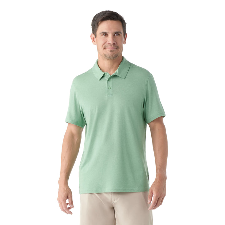 Smartwool Men's Short Sleeve Polo T-Shirt #color_honey-dew
