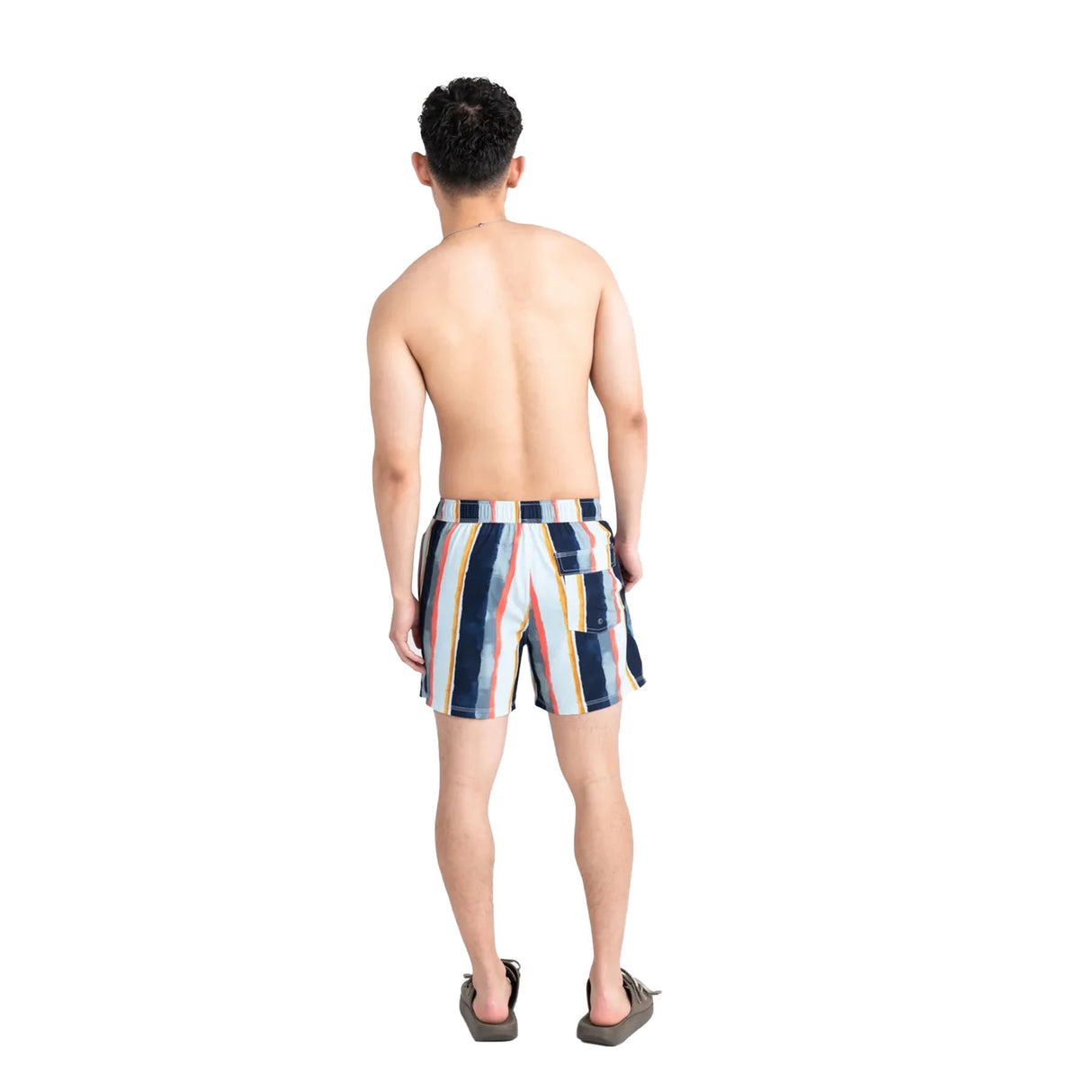SAXX Men's Oh Buoy 2n1 Volley Swim Shorts Black / Small-Black / Medium-Black / Large-Black / X-Large-H2O Stripe/Blue / Small #- 53 Degrees North 