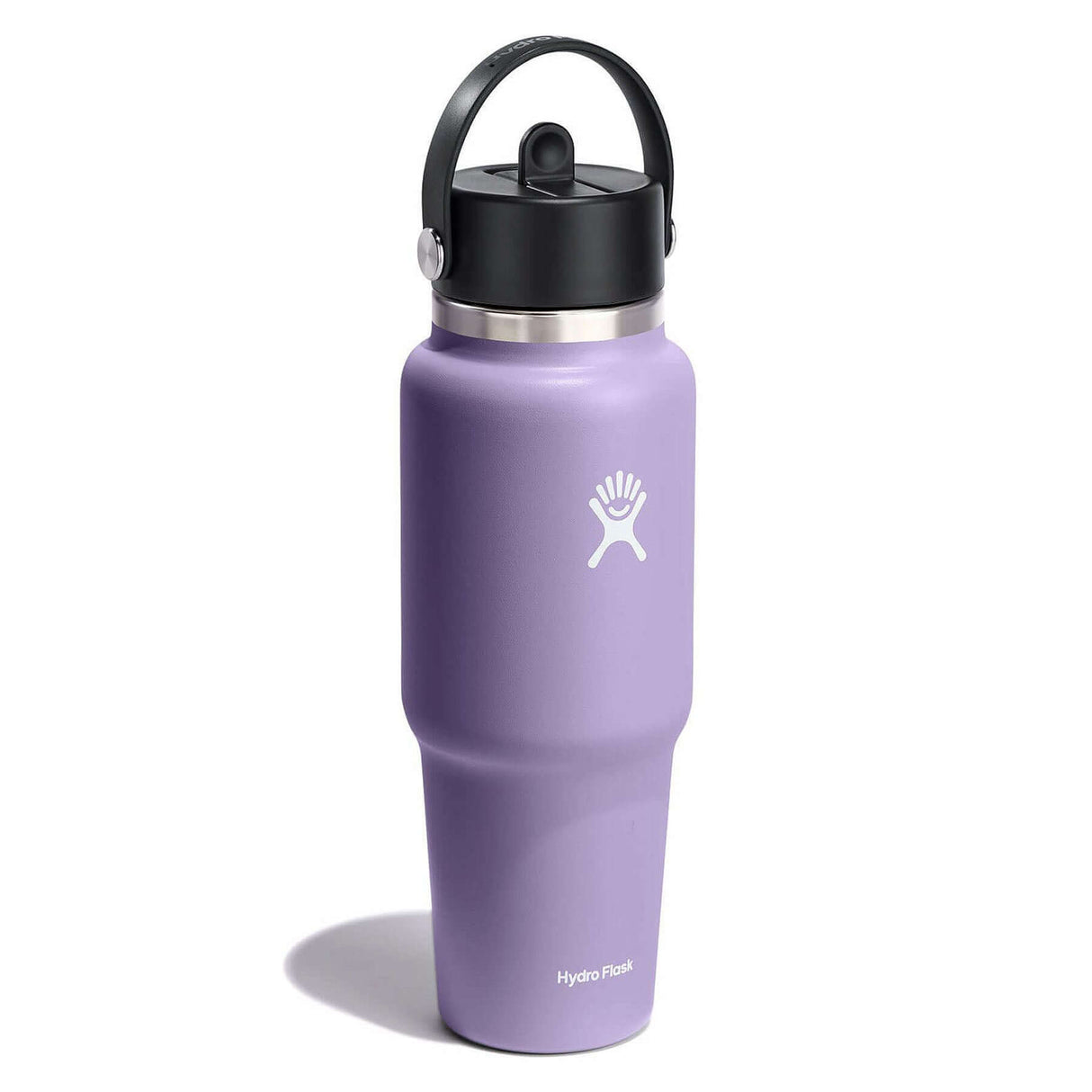 Hydro Flask 32oz Wide Mouth Travel Bottle with Straw Cap Moonshadow-Trillium-Black-Indigo #- 53 Degrees North 