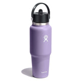 Hydro Flask 32oz Wide Mouth Travel Bottle with Straw Cap Moonshadow-Trillium-Black-Indigo #- 53 Degrees North 