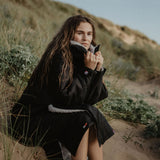 Dryrobe Advance Long Sleeve Changing Robe Black/Grey / X-Small-Black/Grey / Small-Black/Grey / Medium-Black/Grey / Large-Black/Camo Black / Small #- 53 Degrees North 