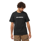 Salomon Men's Salomon Logo Performance T-Shirt Deep Black / Small-Deep Black / Medium-Deep Black / Large-Deep Black / X-Large-Zinnia / Small #- 53 Degrees North 