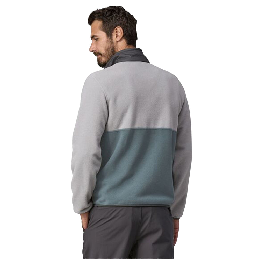 Patagonia Men's Microdini 1/2 Zip Fleece Pullover #color_nouveau-green-salt-grey