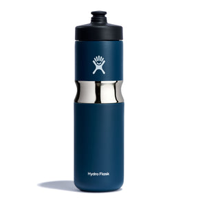 Hydro Flask 20oz (590 ml) Wide Mouth Insulated Sport Bottle Indigo-Black-Goji-Trillium #- 53 Degrees North 