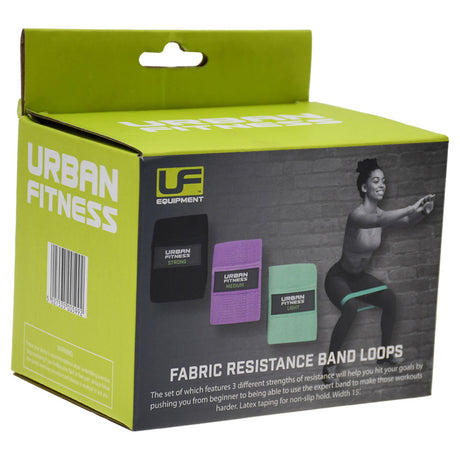 Urban Fitness Fabric Resistance Band Loop (Set of 3) 15 Inch Default Title #- 53 Degrees North 