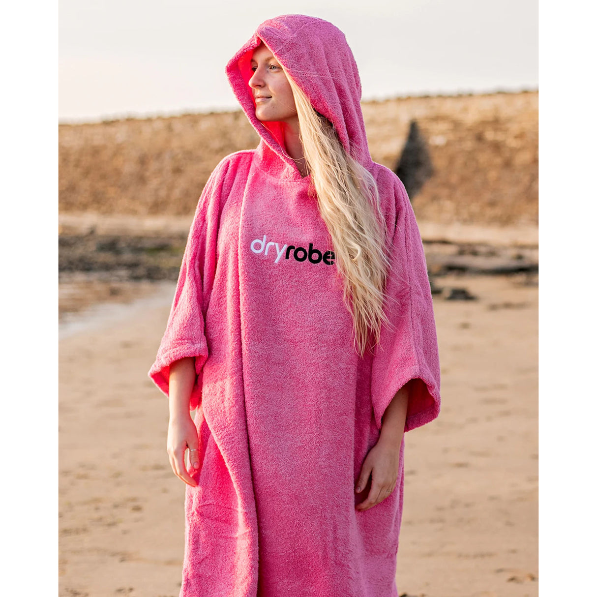 Dryrobe Organic Cotton Towel Robe Navy / Medium-Navy / Large-Pink / Medium #- 53 Degrees North 