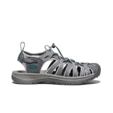 Keen Women's Whisper Hiking Sandals Medium Grey/Peacock Green / 4-Medium Grey/Peacock Green / 5-Medium Grey/Peacock Green / 6-Medium Grey/Peacock Green / 7-Medium Grey/Peacock Green / 8 #- 53 Degrees North 