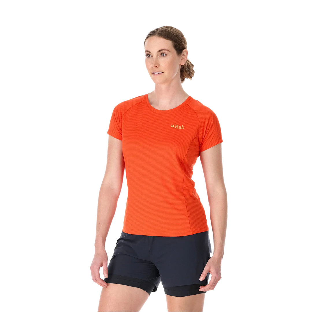 Rab Women's Sonic Technical T-shirt #color_red-grapefruit