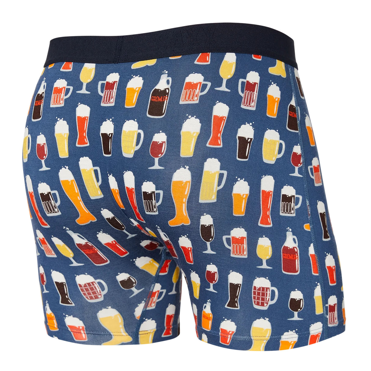 SAXX Men's Vibe Boxer Brief Black Coast Stripe / Small-Black Coast Stripe / Medium-Black Coast Stripe / Large-Black Coast Stripe / X-Large-Year Of The Snake/Blue / Small #- 53 Degrees North 