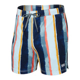 SAXX Men's Oh Buoy 2n1 Volley Swim Shorts Black / Small-Black / Medium-Black / Large-Black / X-Large-H2O Stripe/Blue / Small #- 53 Degrees North 