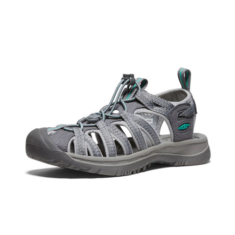 Keen Women's Whisper Hiking Sandals Medium Grey/Peacock Green / 4-Medium Grey/Peacock Green / 5-Medium Grey/Peacock Green / 6-Medium Grey/Peacock Green / 7-Medium Grey/Peacock Green / 8 #- 53 Degrees North 