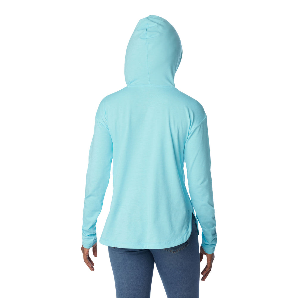 Columbia Women's Sun Trek Hooded Pullover #color_aquamarine-heather