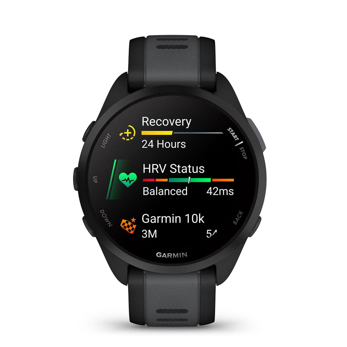 Garmin Forerunner 165 GPS Smartwatch Black & Slate Grey-Mist Grey & Whitestone #- 53 Degrees North 