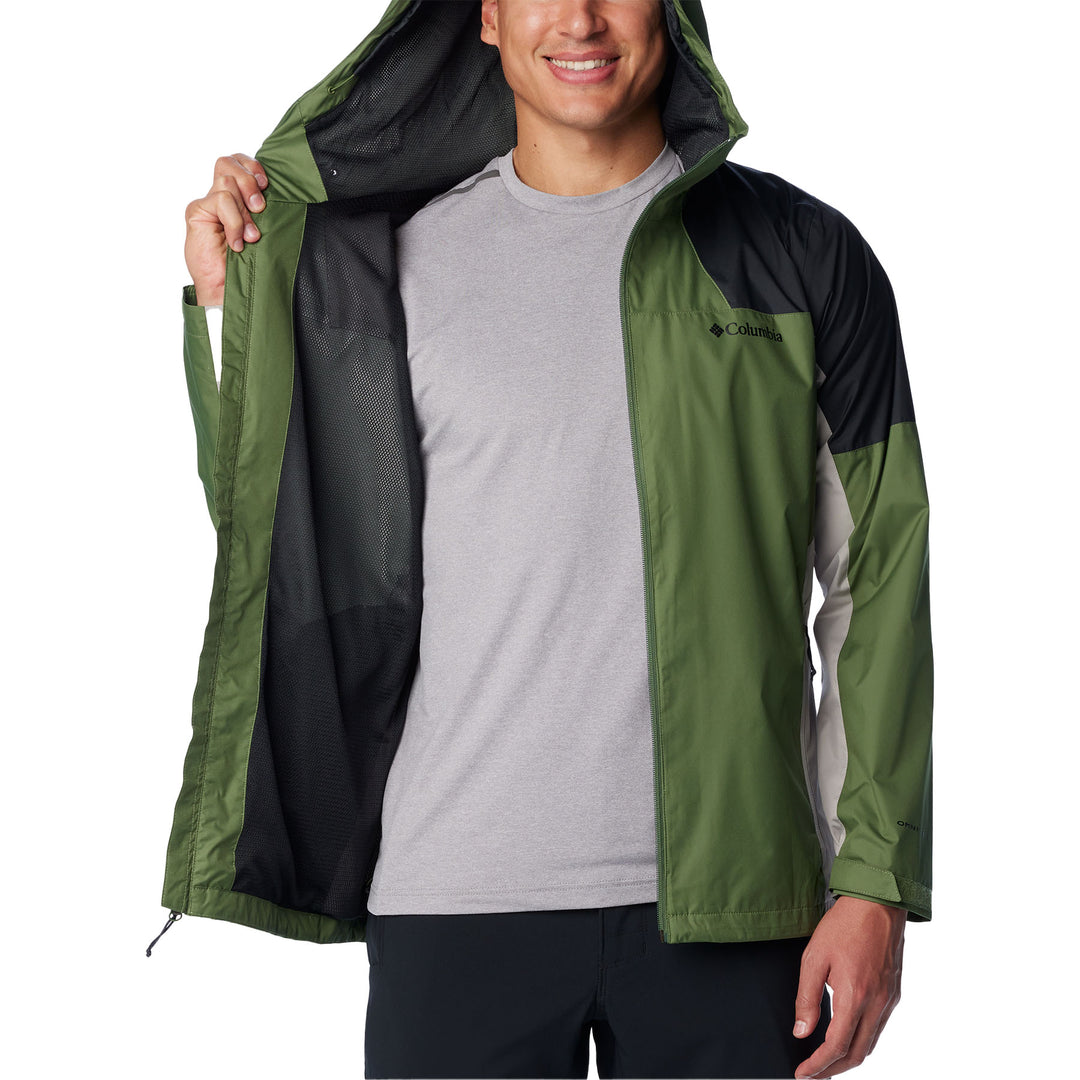 Columbia Men's Inner Limits II Waterproof Jacket #color_canteen-black-flint-grey