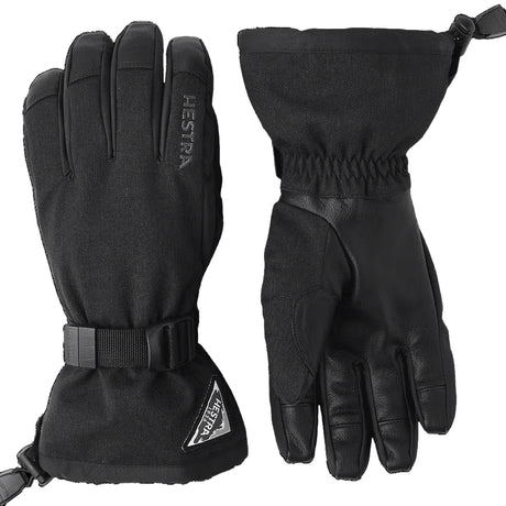 Hestra Powder Gauntlet Ski Gloves Black / Small-Black / Medium-Black / Large-Black / X-Large #- 53 Degrees North 