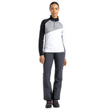 Dare 2b Women's Ice Core Stretch Midlayer Top Black/Ebony Grey / X-Small-Black/Ebony Grey / Small-Black/Ebony Grey / Medium-Black/Ebony Grey / Large-Black/Ebony Grey / X-Large #- 53 Degrees North 