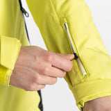 Women's Carving Ski Jacket #color_yellow-plum-black