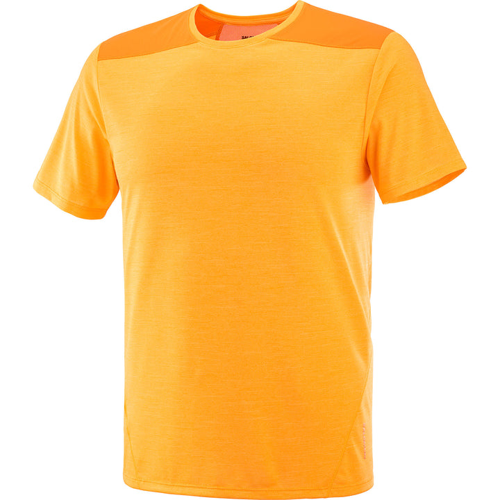Salomon Men's Outline Short Sleeve T-shirt #color_exuberance-tahitian-tide