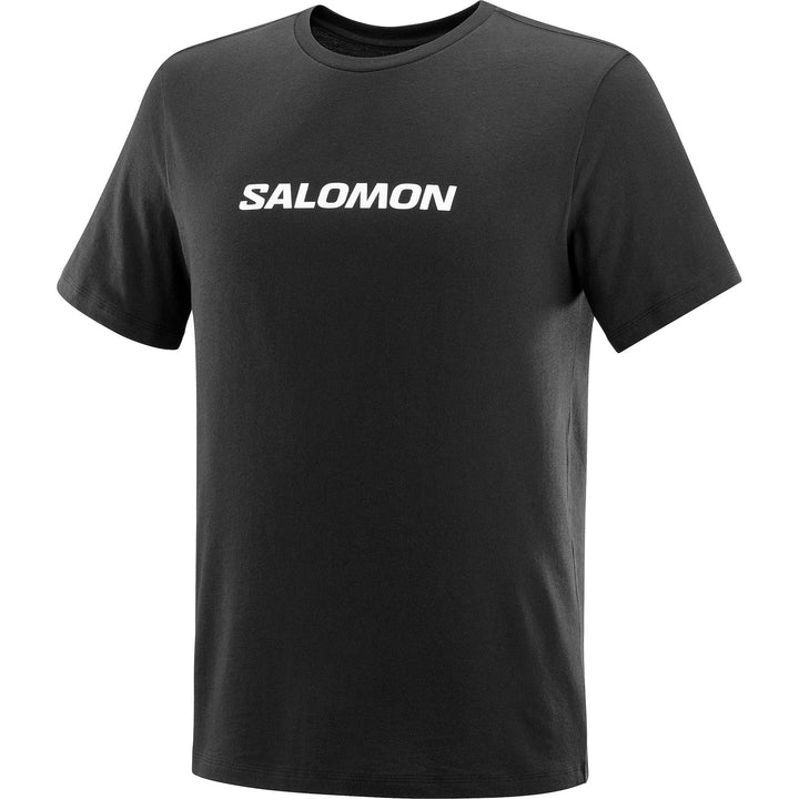 Salomon Men's Salomon Logo Performance Short Sleeve T-shirt #color_deep-black