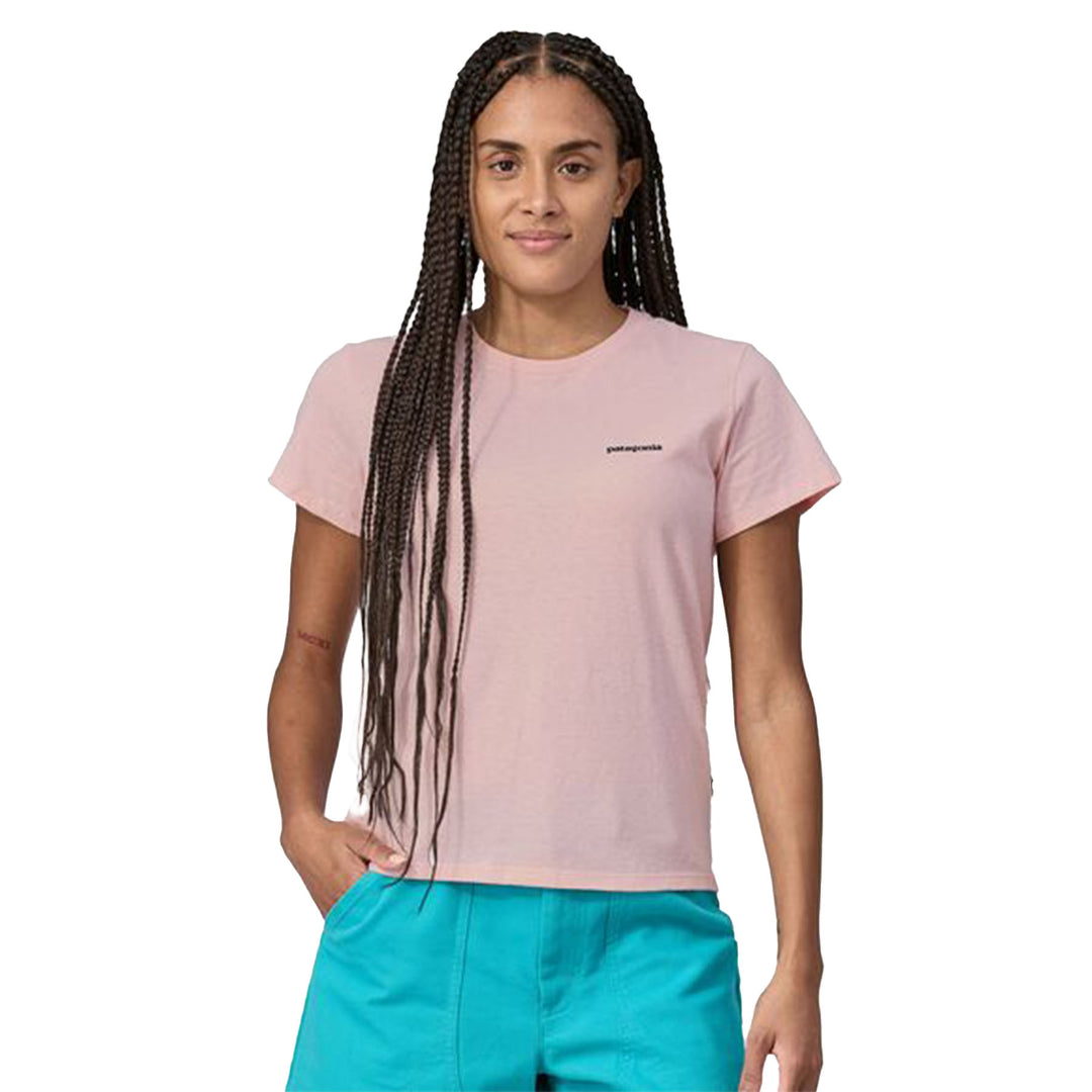 Patagonia Women's P-6 Logo Responsibili-Tee #color_p-6-outline-whisker-pink