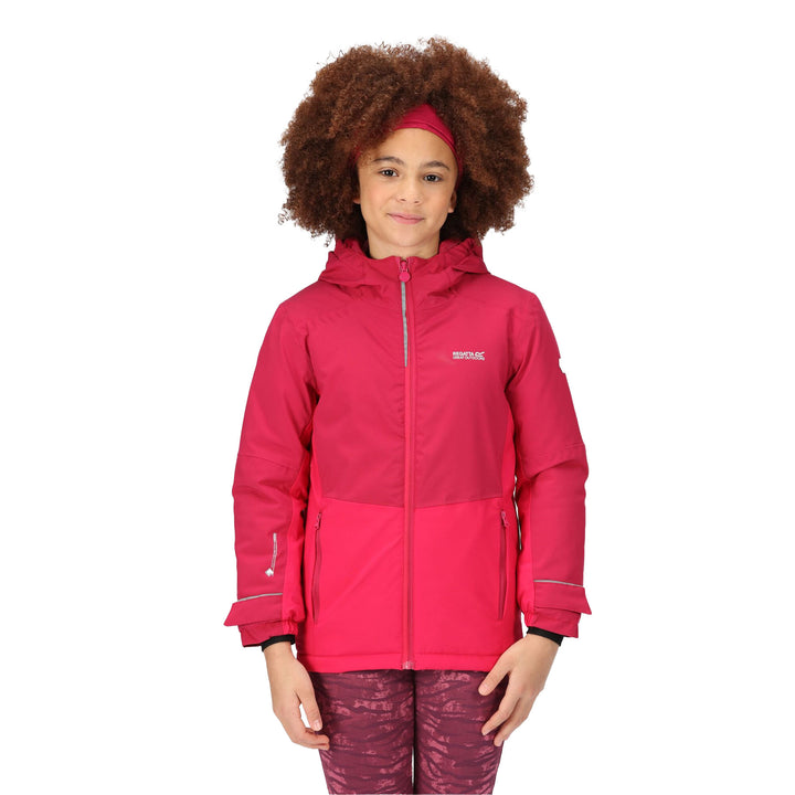 Regatta Kids' Highton Padded Waterproof Jacket III #color_berry-pink-pink-potion