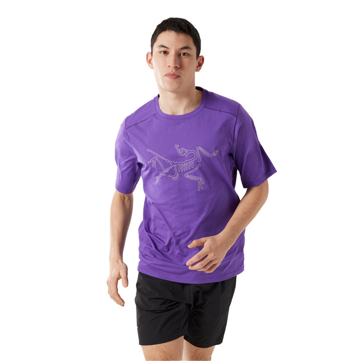 Arc'teryx Men's Cormac Logo Crew Short Sleeve T-shirt #color_iola-heather