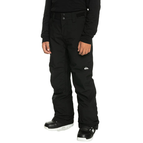 Quiksilver Boys' Estate Ski Trousers True Black / Age 7-8-True Black / Age 9-10-True Black / Age 11-12-True Black / Age 13-14-True Black / Age 15-16 #- 53 Degrees North 