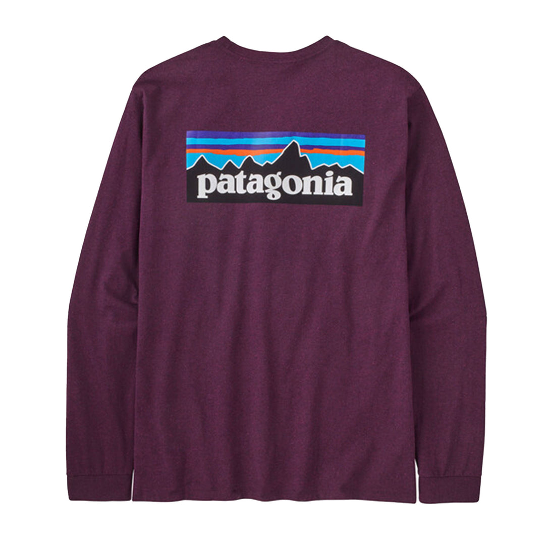 Patagonia Men's L/S P-6 Logo Responsibili-Tee #color_night-plum