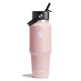 Hydro Flask 32oz Wide Mouth Travel Bottle with Straw Cap Moonshadow-Trillium-Black-Indigo #- 53 Degrees North 