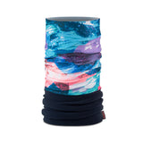 BUFF Kids' Polar Neck Gaiter Izzly Multi-Lalau Tulip Pink-Water-Damisar Multi-Chrysta Purple #- 53 Degrees North 