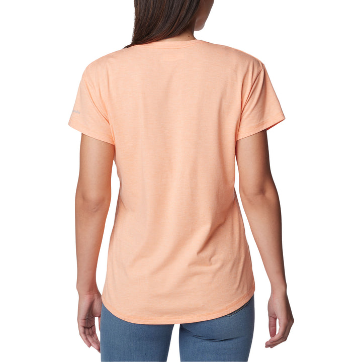 Columbia Women's Sun Trek Short Sleeve T-shirt #color_apricot-fizz-heather