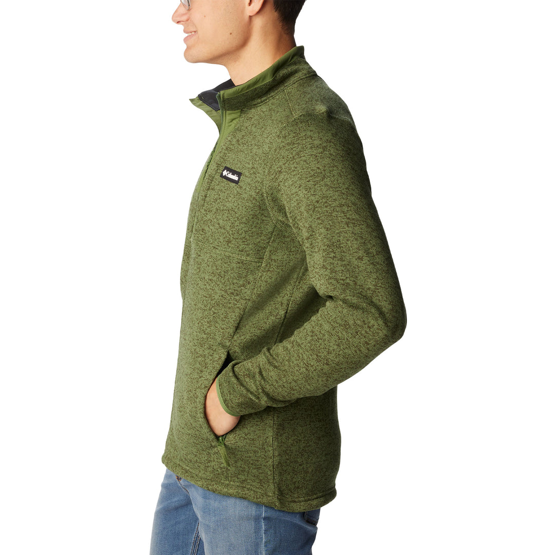 Columbia Men's Sweater Weather Full Zip Fleece Jacket #color_canteen-heather