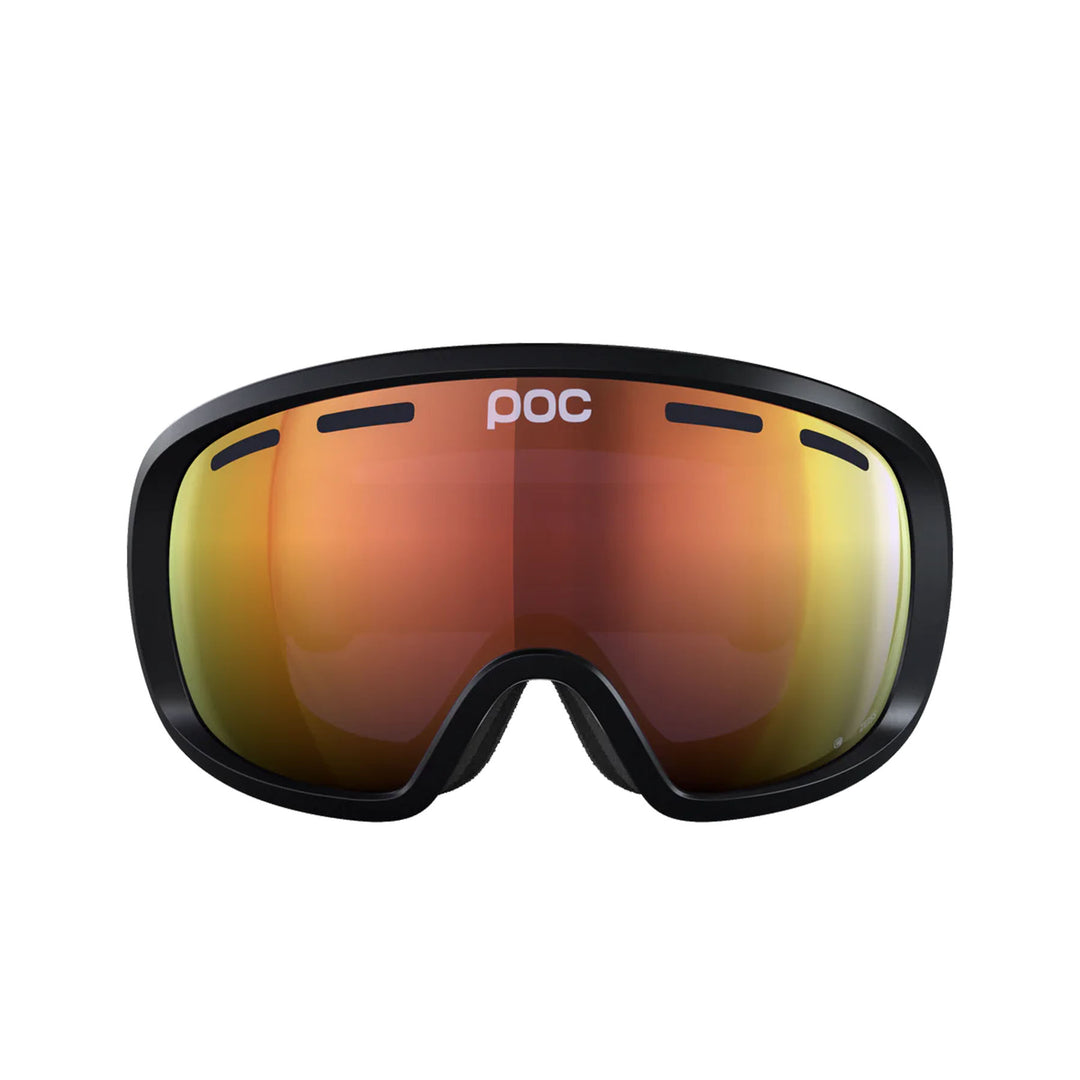 POC Fovea Ski Goggles #color_uranium-black-partly-sunny-orange