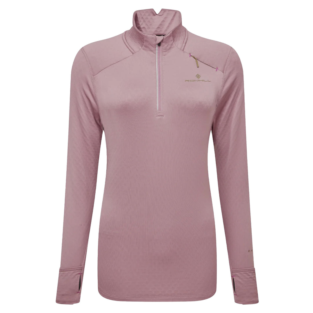 Ronhill Women's Tech Prism 1/2 Zip Thermal Tee #color_stardust-woodland