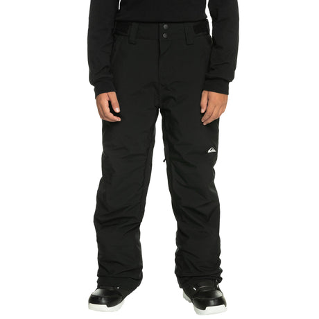 Quiksilver Boys' Estate Ski Trousers True Black / Age 7-8-True Black / Age 9-10-True Black / Age 11-12-True Black / Age 13-14-True Black / Age 15-16 #- 53 Degrees North 