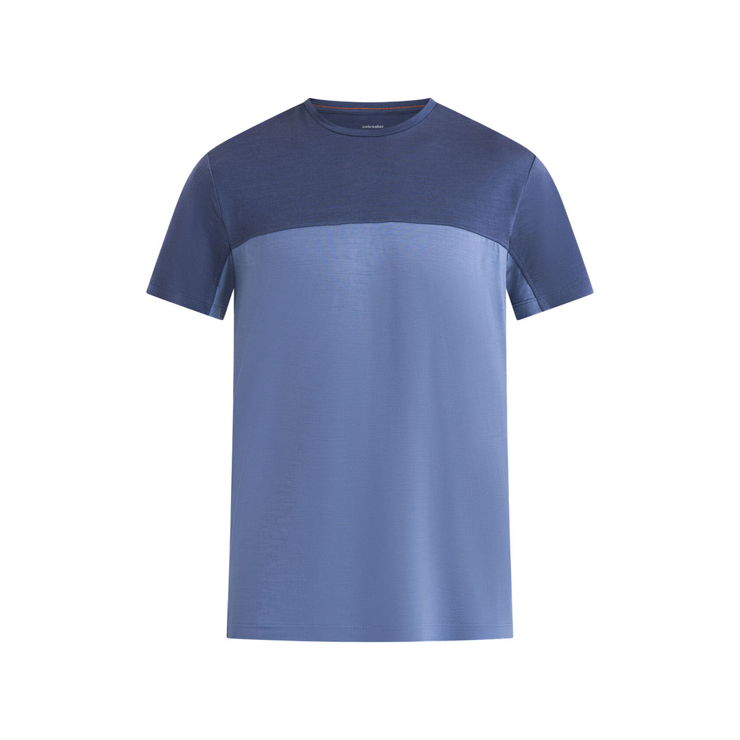 Icebreaker Men's Merino 125 Cool-Lite Sphere III Colour Block T-shirt #color_kyanite-dawn