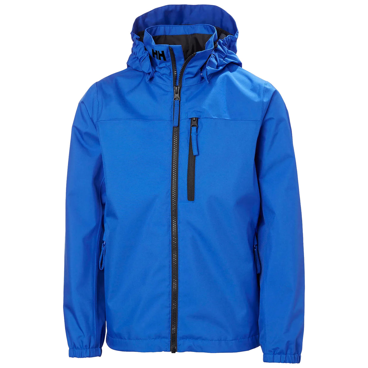 Helly Hansen Kids' Crew Hooded Waterproof Jacket Cobalt / Age 7-8-Cobalt / Age 9-10-Cobalt / Age 11-12-Cobalt / Age 13-14-Cobalt / Age 15-16 #- 53 Degrees North 