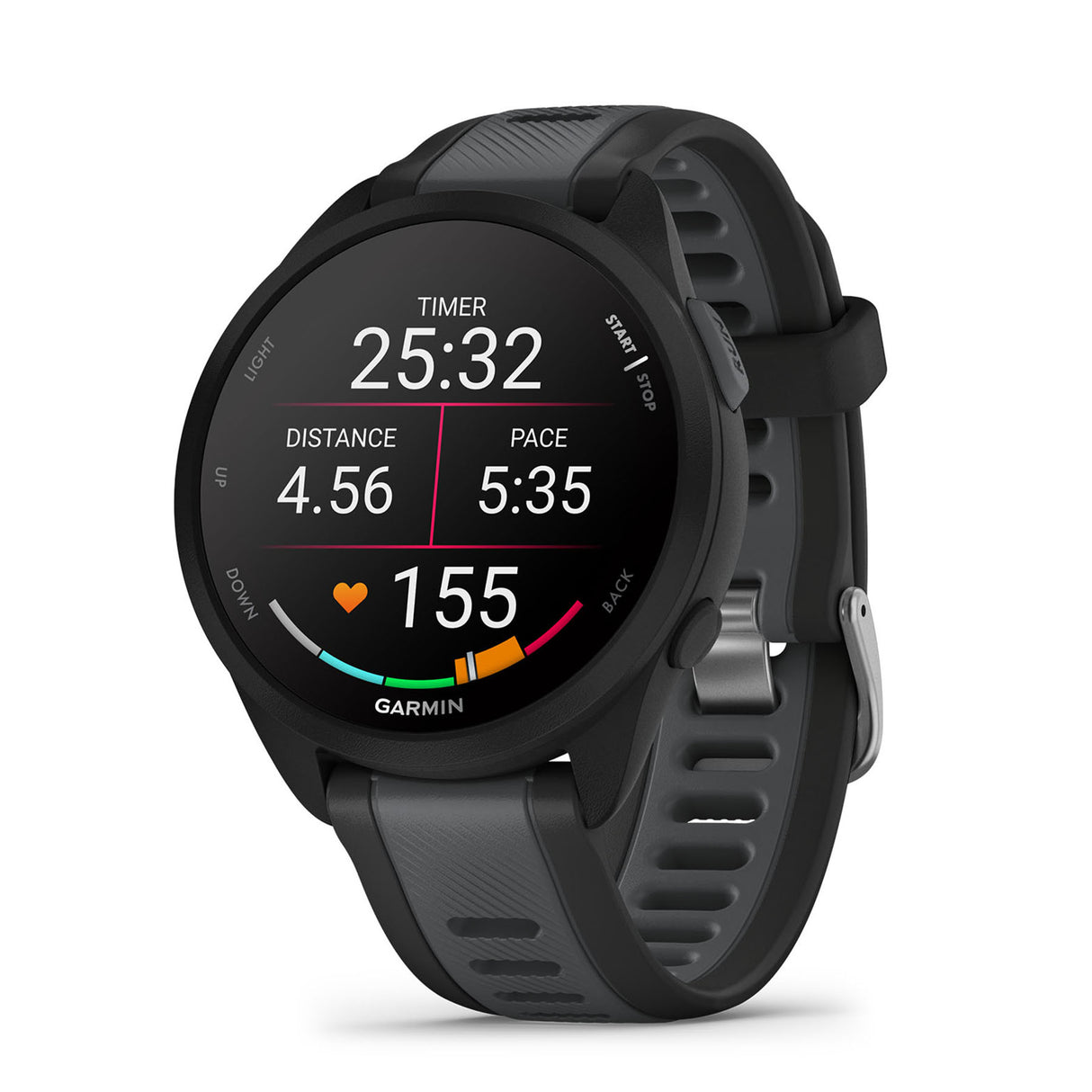 Garmin Forerunner 165 GPS Smartwatch Black & Slate Grey-Mist Grey & Whitestone #- 53 Degrees North 