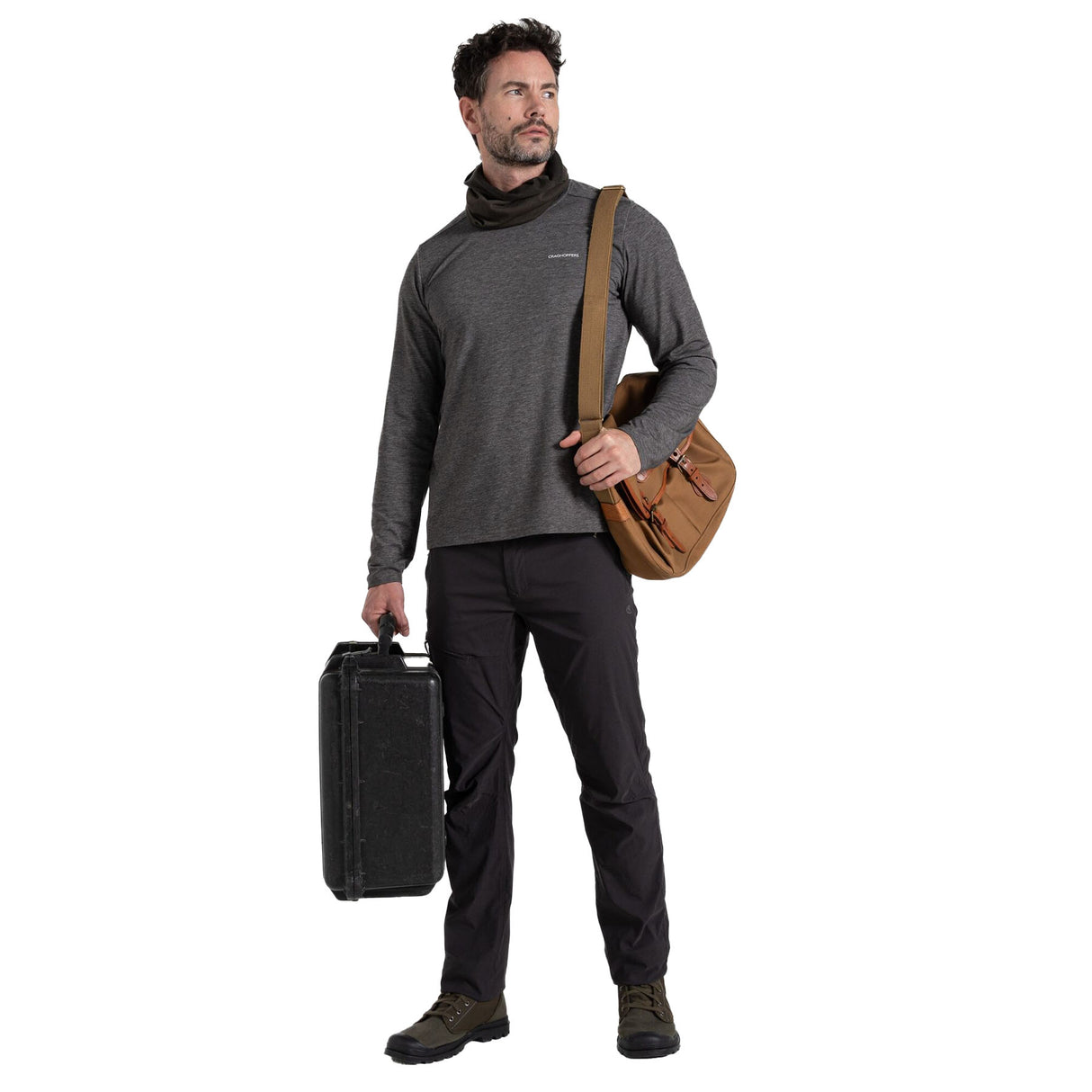 Craghoppers Men's Nosilife Pro III Trousers Black Pepper / Small / Regular-Black Pepper / Medium / Regular-Black Pepper / Large / Regular-Black Pepper / X-Large / Regular-Black Pepper / XX-Large / Regular #- 53 Degrees North 