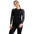 Dare 2b Women's Exchange III Ski Baselayer Set Black/Ebony Grey / X-Small-Black/Ebony Grey / Small-Black/Ebony Grey / Medium-Black/Ebony Grey / Large-Black/Ebony Grey / X-Large #- 53 Degrees North 