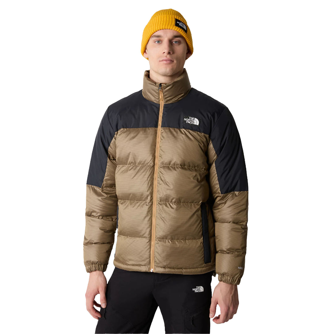  The North Face Men's Diablo Recycled Down Jacket #color_almond-butter-tnf-black