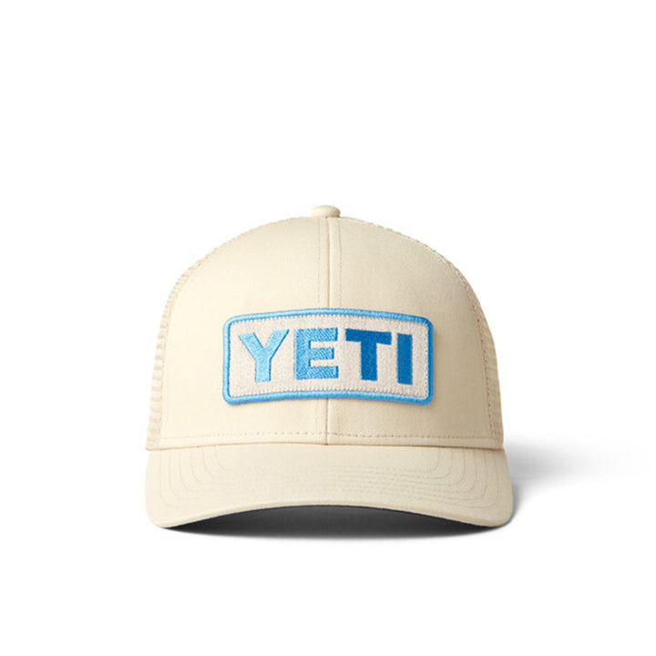 Yeti Logo Badge Trucker Hat #color_cream