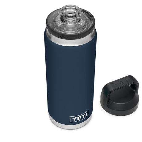 YETI Rambler 26 oz (760 ml) Bottle with Chug Cap Rescue Red-Navy-White-Stainless Steel #- 53 Degrees North 
