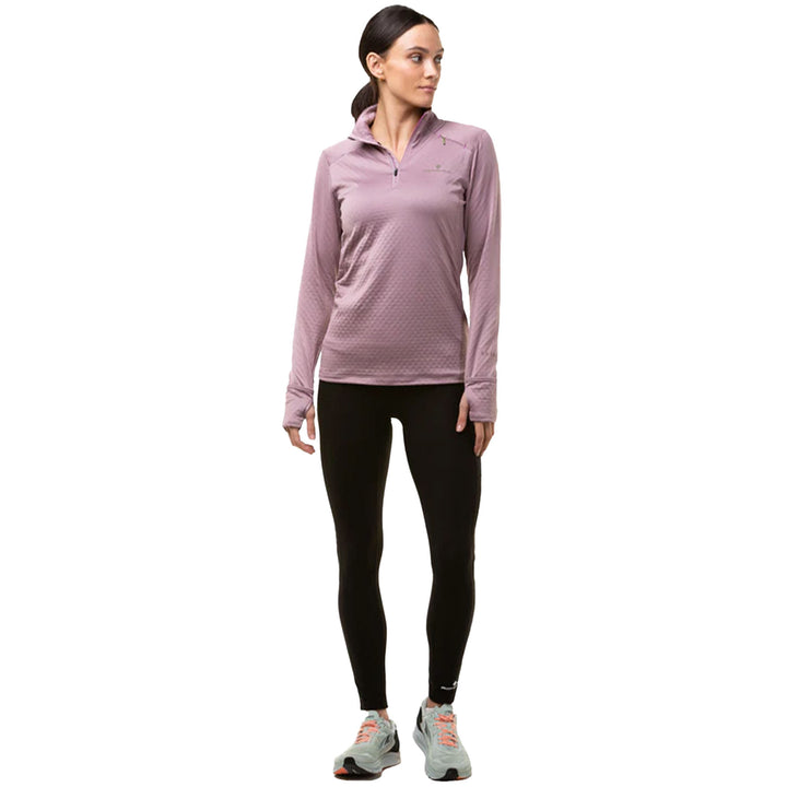 Ronhill Women's Tech Prism 1/2 Zip Thermal Tee #color_stardust-woodland