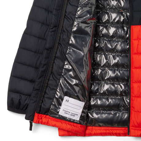 Columbia Kids' Powder Lite II Hooded Jacket Black / Age 4-5-Black / Age 6-7-Black / Age 8-9-Black / Age 10-12-Black / Age 14-16 #- 53 Degrees North 