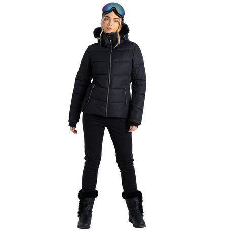 Dare 2b Women's Glamorize IV Ski Jacket Black / X-Small-Black / Small-Black / Medium-Black / Large-Black / X-Large #- 53 Degrees North 