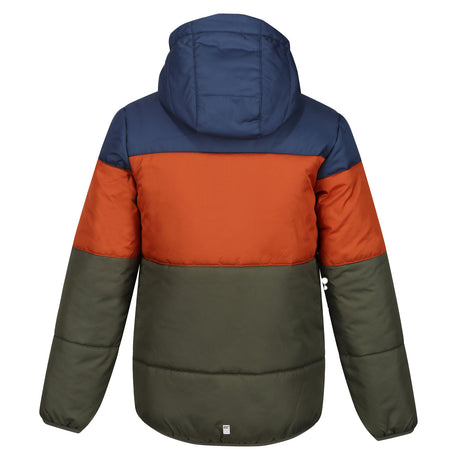 Regatta Kids' Lofthouse VII Hooded Jacket Admiral Blue/Burnt Copper/Dark Khaki / Age 3-4-Admiral Blue/Burnt Copper/Dark Khaki / Age 5-6-Admiral Blue/Burnt Copper/Dark Khaki / Age 7-8-Admiral Blue/Burnt Copper/Dark Khaki / Age 9-10-Admiral Blue/Burnt Copper/Dark Khaki / Age 11-12 #- 53 Degrees North 