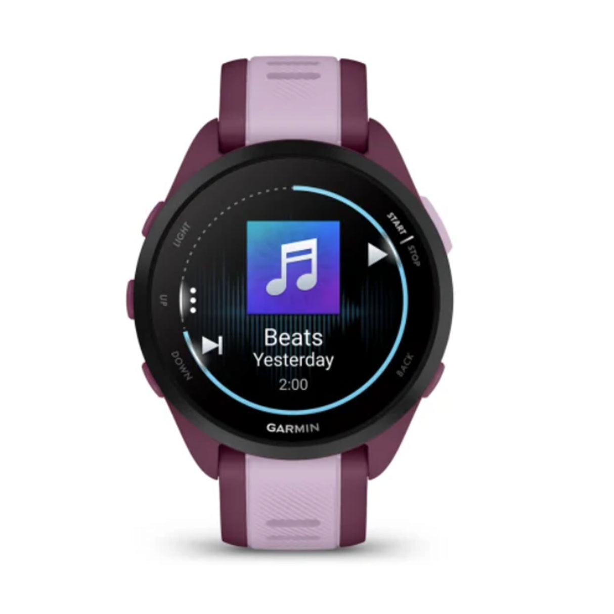 Garmin Forerunner 165 Music Smartwatch Fuchsia & Coral-Turquoise & Aqua-Mist Grey & Whitestone-Black & Slate Grey #- 53 Degrees North 