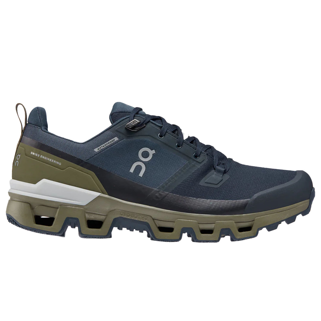 On Running Men's Cloudwander Waterproof Walking Shoes #color_midnight-olive